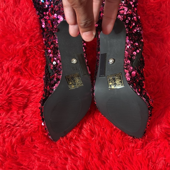 Azalea Wang Thigh High Sequin Boots - Picture 5 of 5